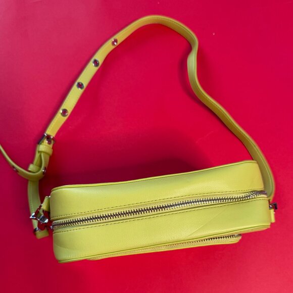 Sans Beast Yellow Vegan Leather Camera Bag – Eco-Friendly Statement Accessory - Picture 7 of 12